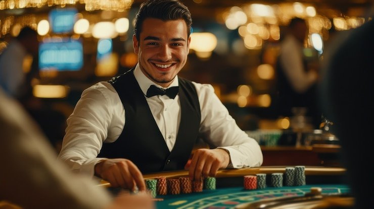 Tangkapan layar aplikasi toto gacor menampilkan menu utama dengan pilihan slot dan live dealer